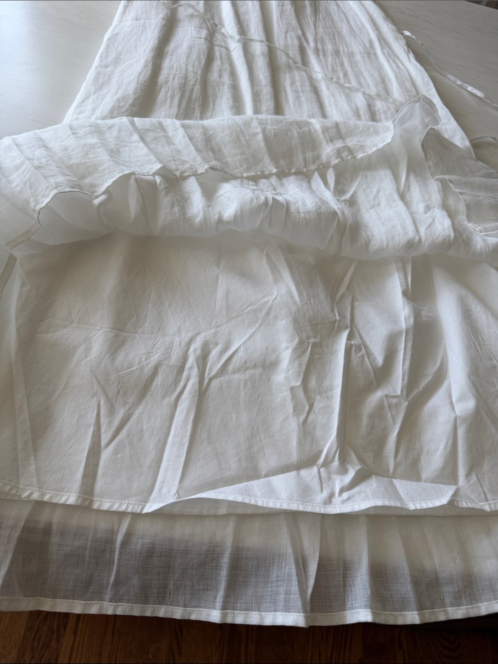 Banana Republic crisp White Ramie linen lined Halter Maxi Dress Waist XS NWOT - Picture 13 of 15